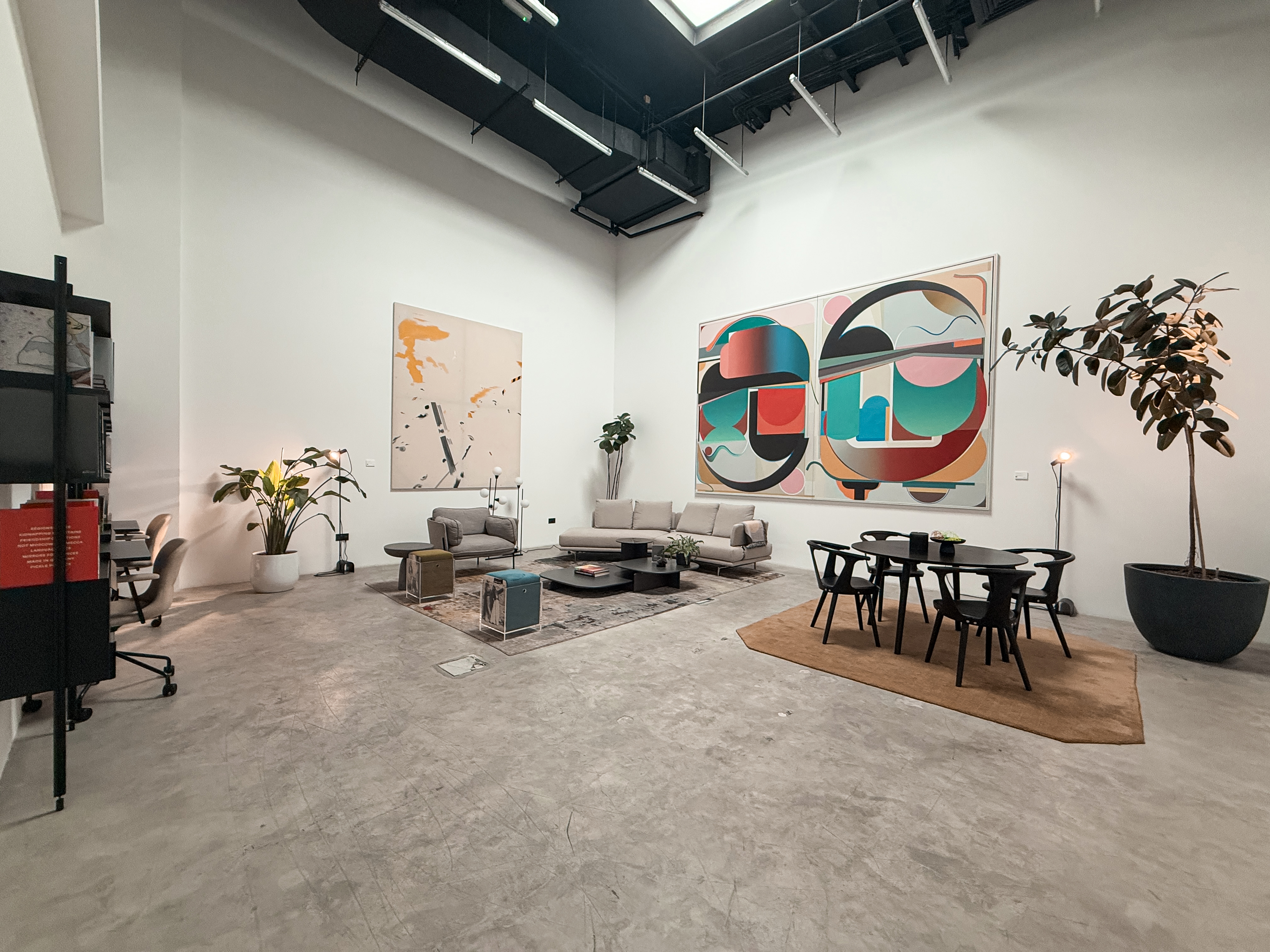 Gallery lounge at Alserkal Avenue