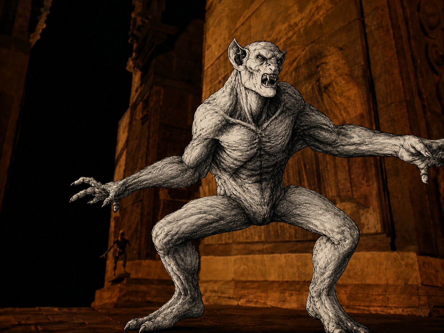 Creature CGI concept art