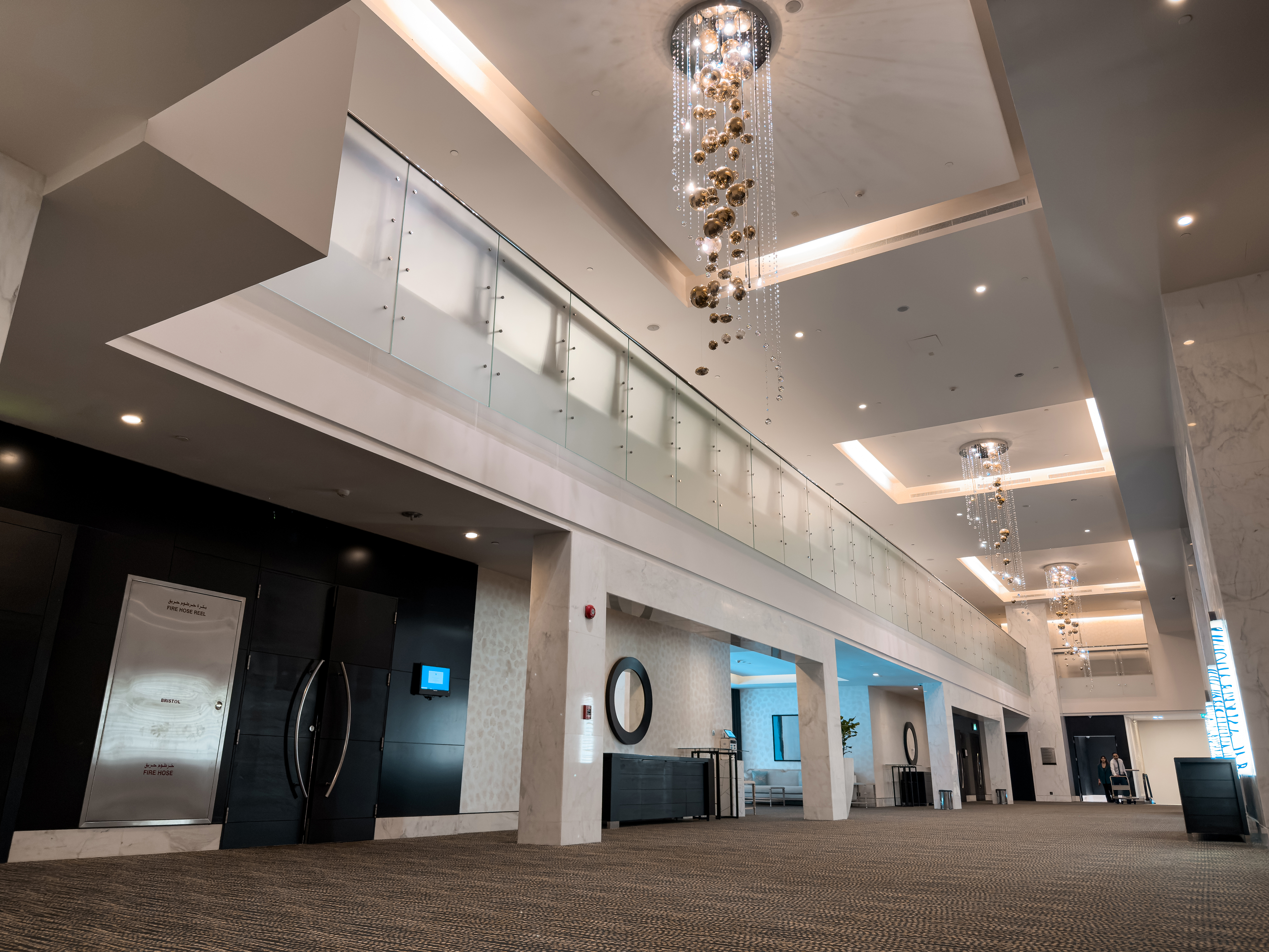 Pre-function hall at Sofitel Abu Dhabi Corniche.