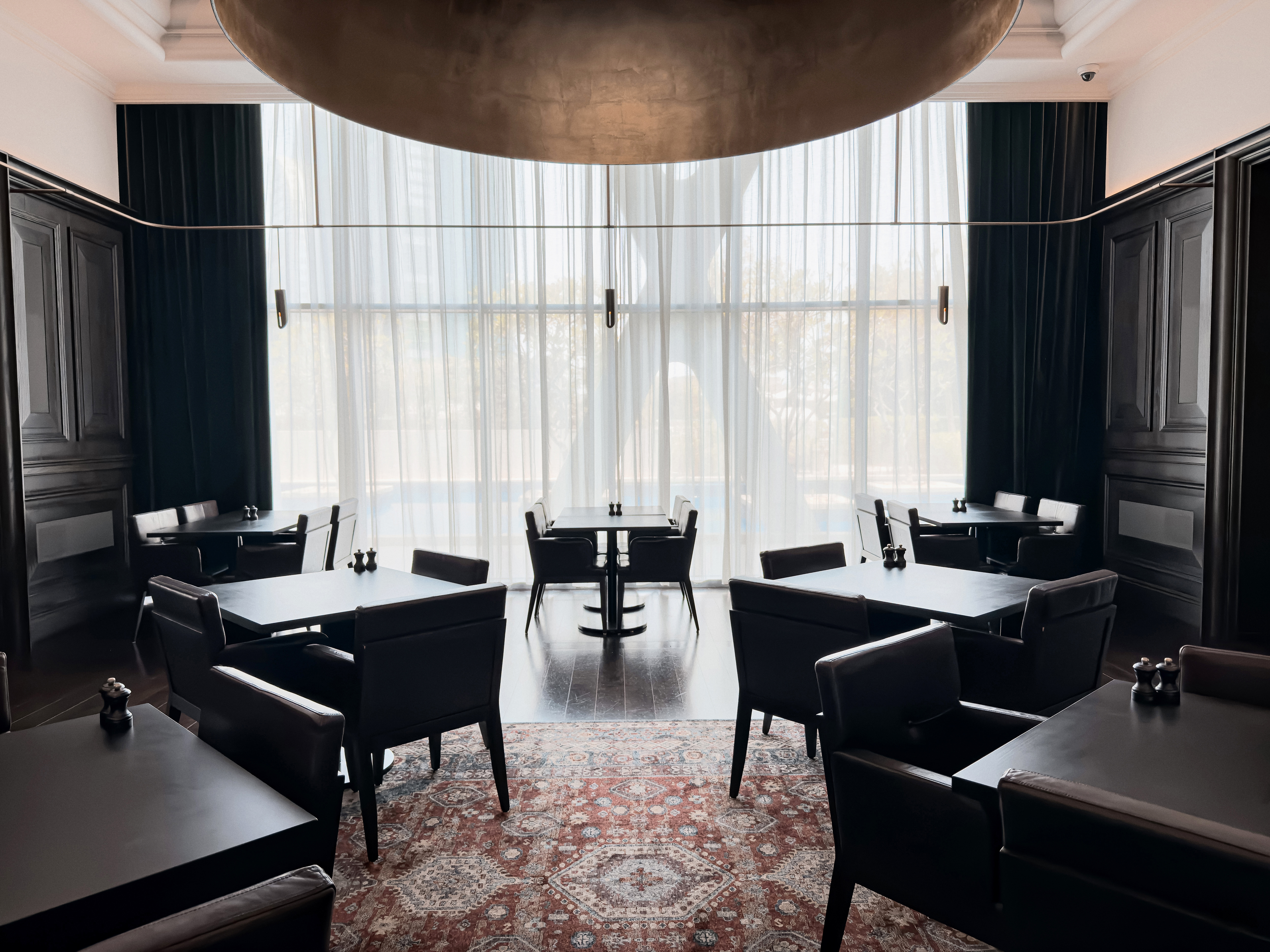Private dining room prepared for an intimate gathering.